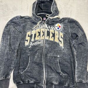NFL Vintage Pittsburgh Steelers Zip-Up Hopdie